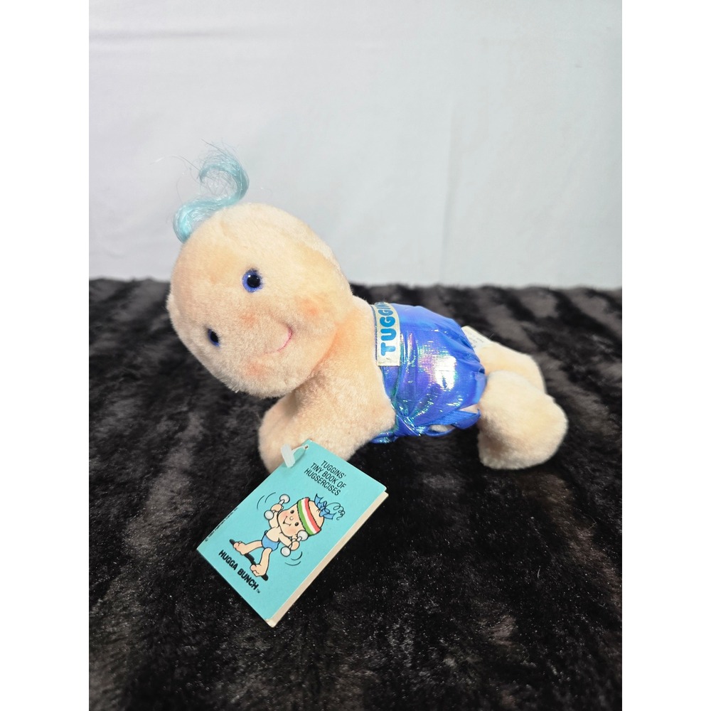 Vintage 1984 Hugga Bunch Tuggins Plush Taco Bell Promo with Hugsercises Book